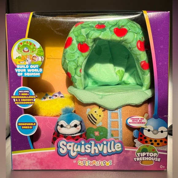 Squishmallows Squishville TipTop Treehouse NWT - Picture 1 of 3